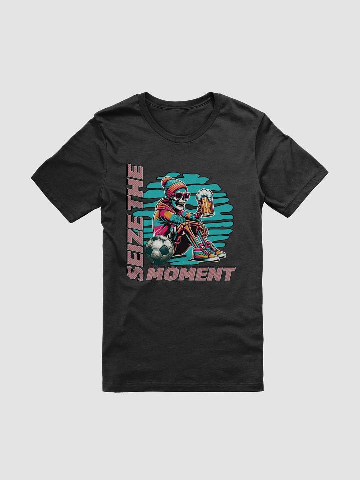Seize The Moment Skeleton Beer Soccer Vibes Graphic Tee product image (7)
