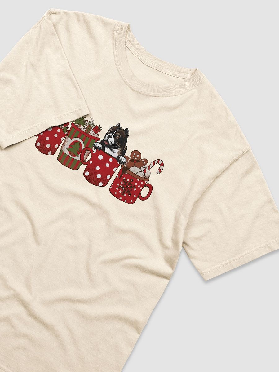 Cute American Bully in a Christmas Cup T-Shirt | Funny Christmas Pup in a Cup product image (16)