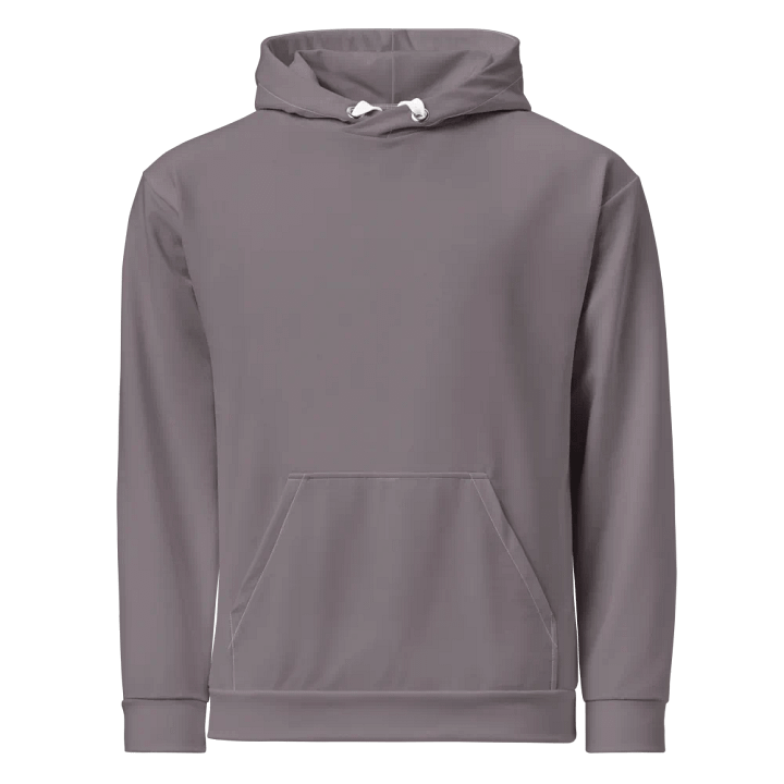 Plain Medium Gray True Summer Unisex Recycled Polyester Heavyweight Premium Hoodie by Treasure Pie product image (1)