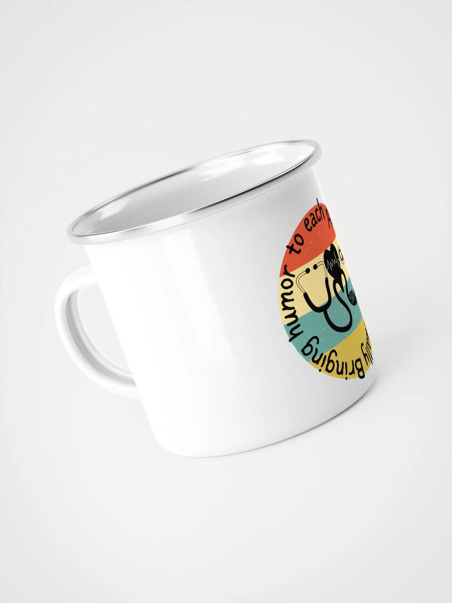 Bringing humor to each patient individually Enamel Mug product image (4)