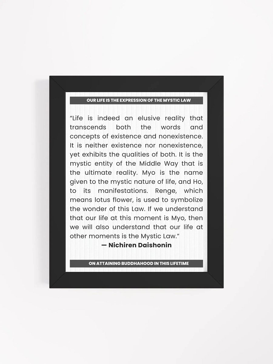 Nichiren Daishonin Quote on Mystic Law product image (4)