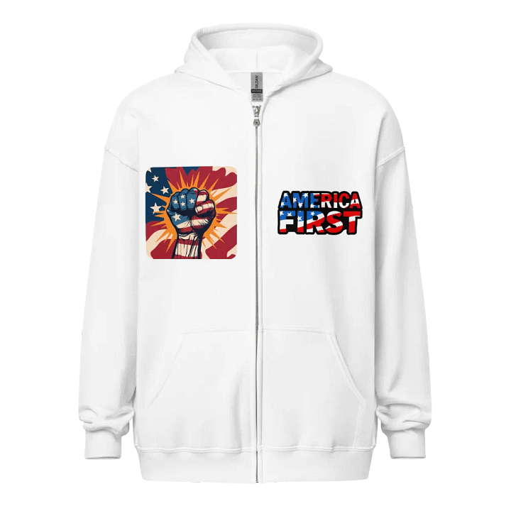 Zip Hoodie: America First product image (19)