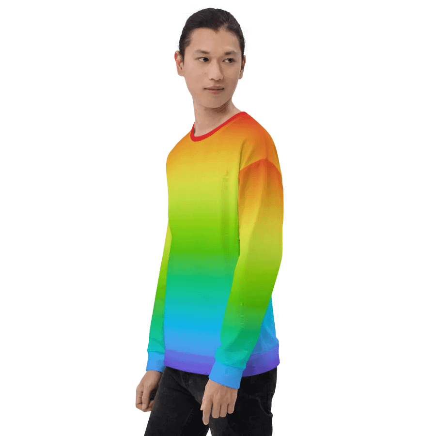 Rainbow Recycled Unisex Sweatshirt product image (6)