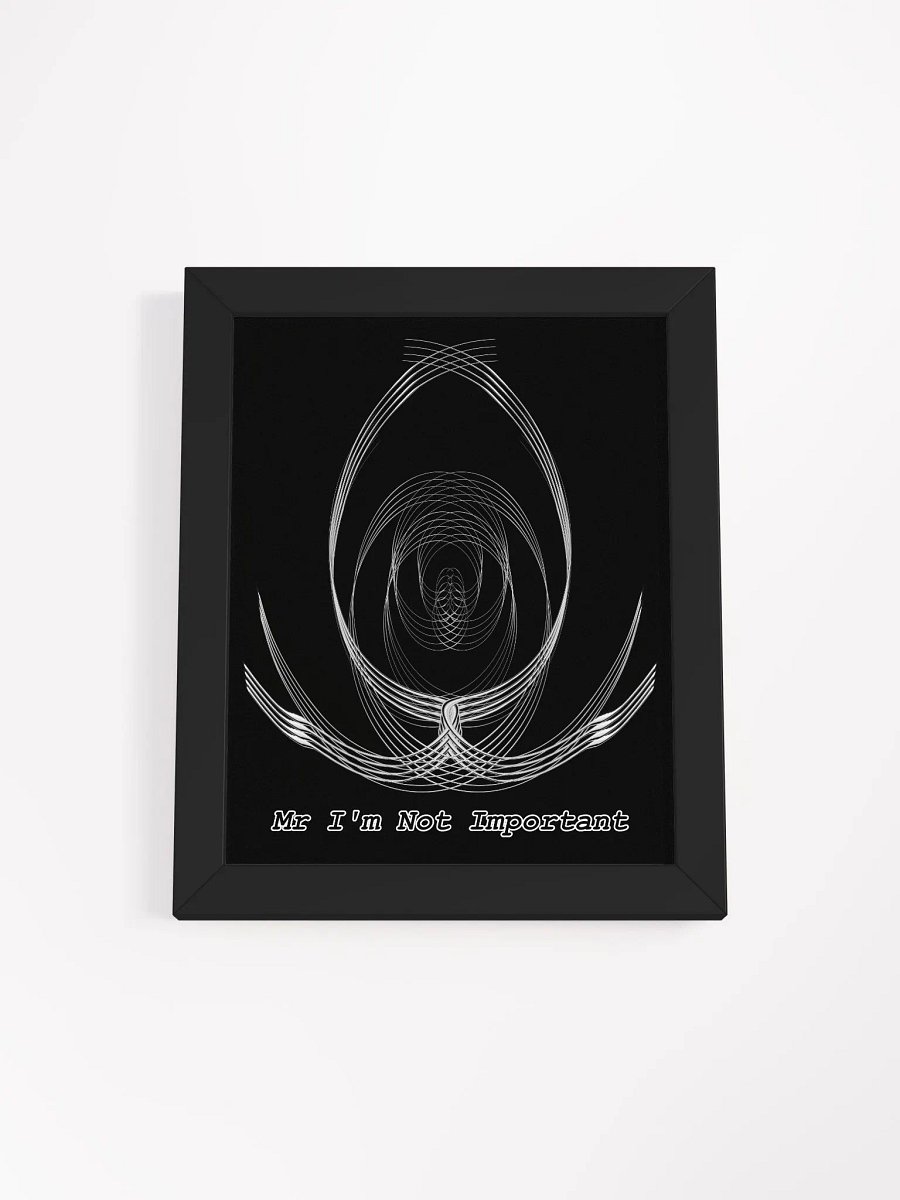 Framed - Black - High-Quality Matte Poster - Mr I'm Not Important product image (1)