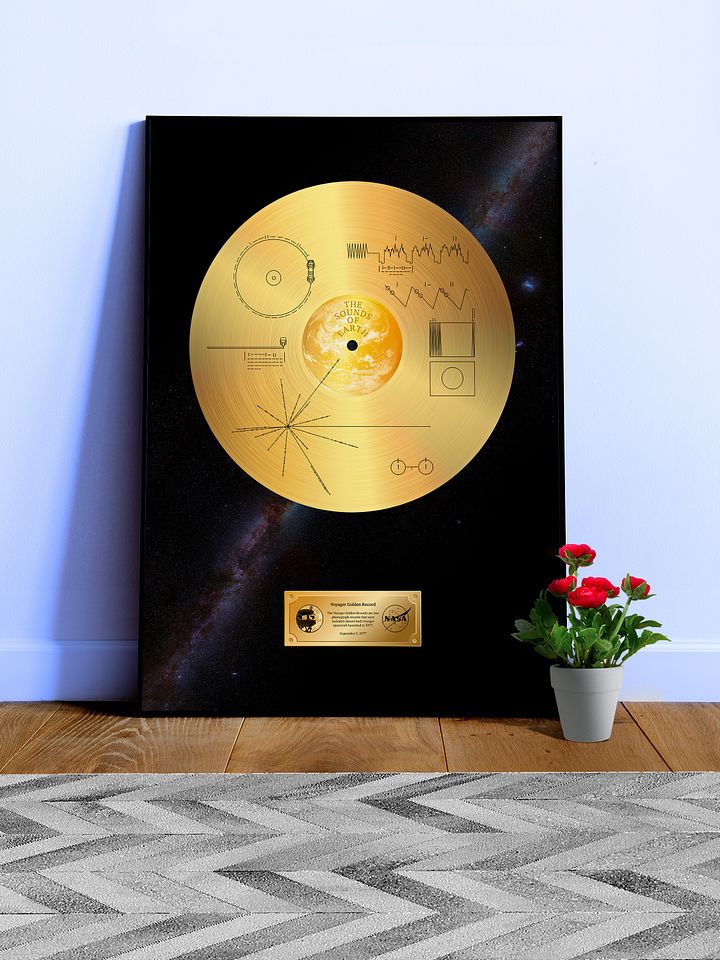 NASA Voyager 1 Golden Record — space poster, science print product image (2)