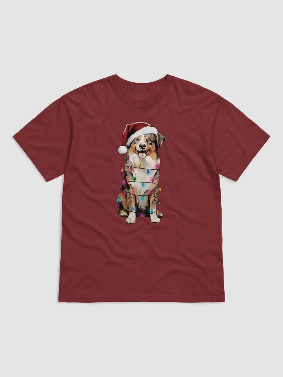Funny Australian Shepherd(Red Merle) Christmas T-Shirt product image (9)