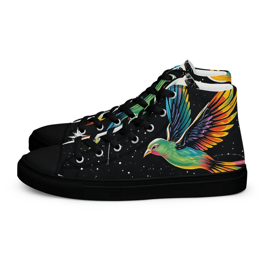 Celestial Flight women's High Top Canvas Shoes product image (1)