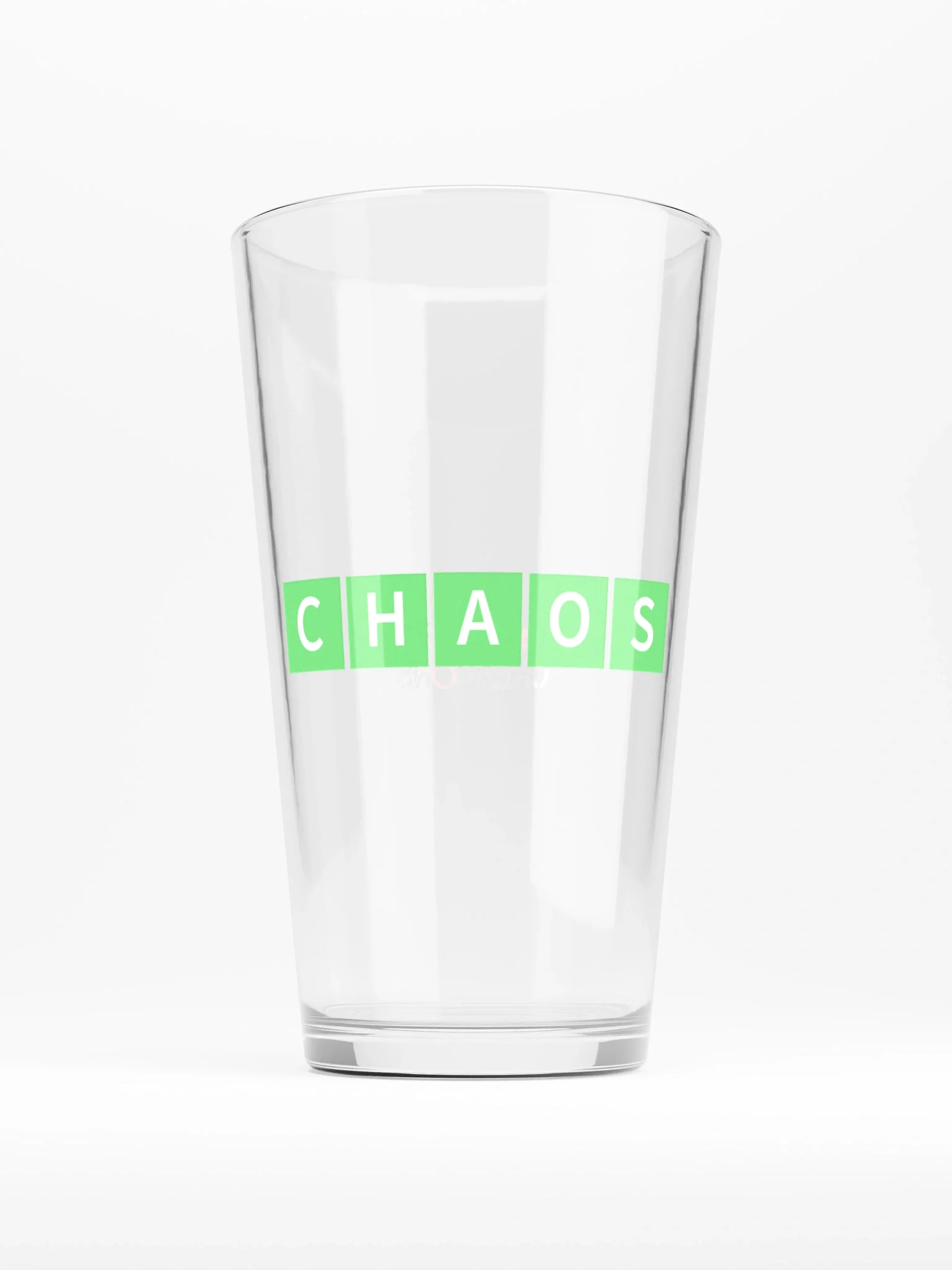 Chaos Pint Glass product image (1)
