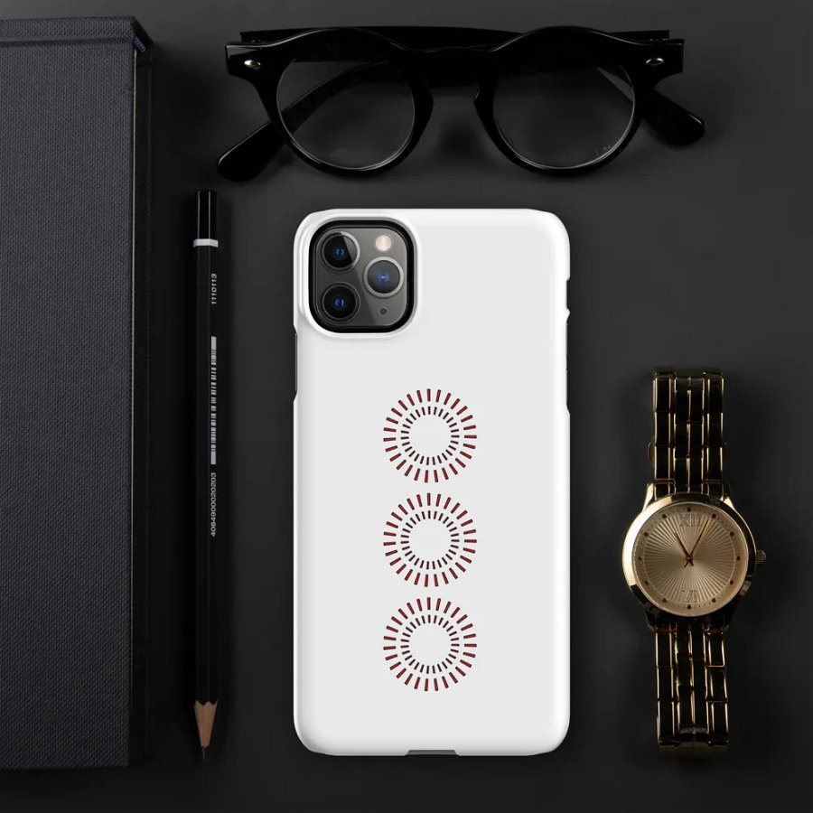 Red Circle Snap Case for iPhone® product image (48)