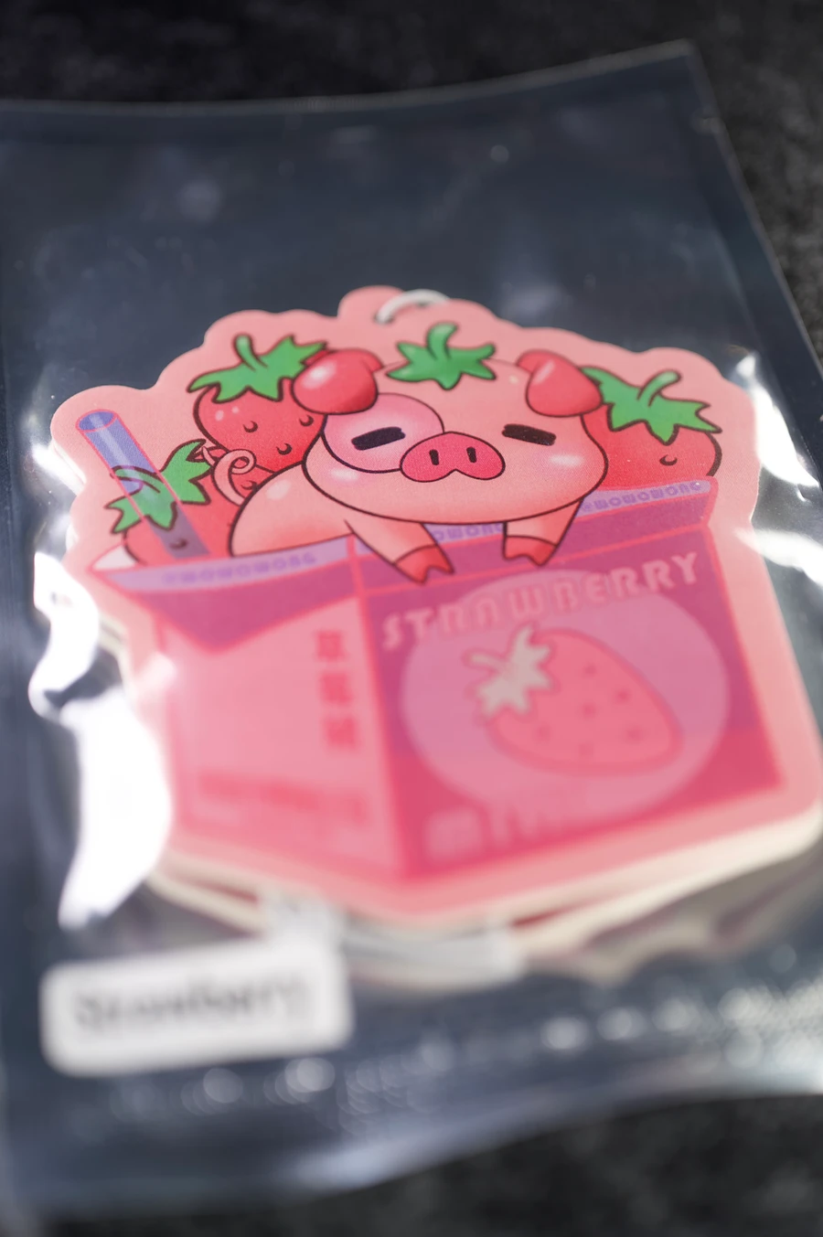 Air Freshener - Zodiac Drink - Strawberry Milk Pig product image (4)