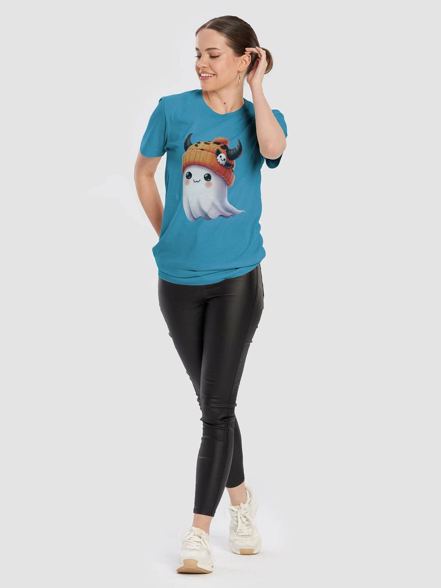 Spooky Ghost Beanie T-Shirt product image (105)