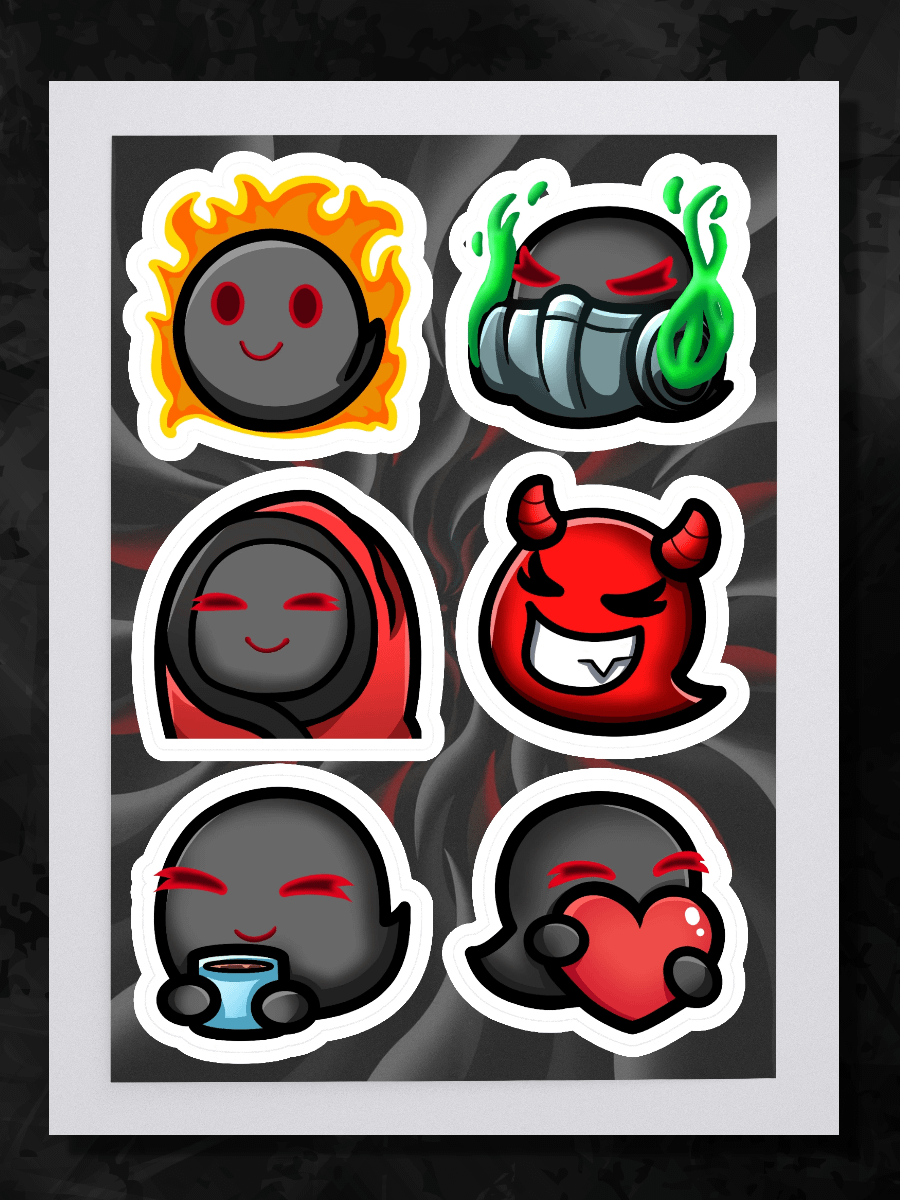Emote Sticker Sheet 1 product image (1)