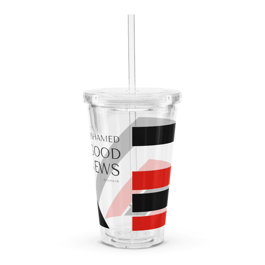 'Not Ashamed of the Good News' Bent Color Lines Tumbler product image (8)