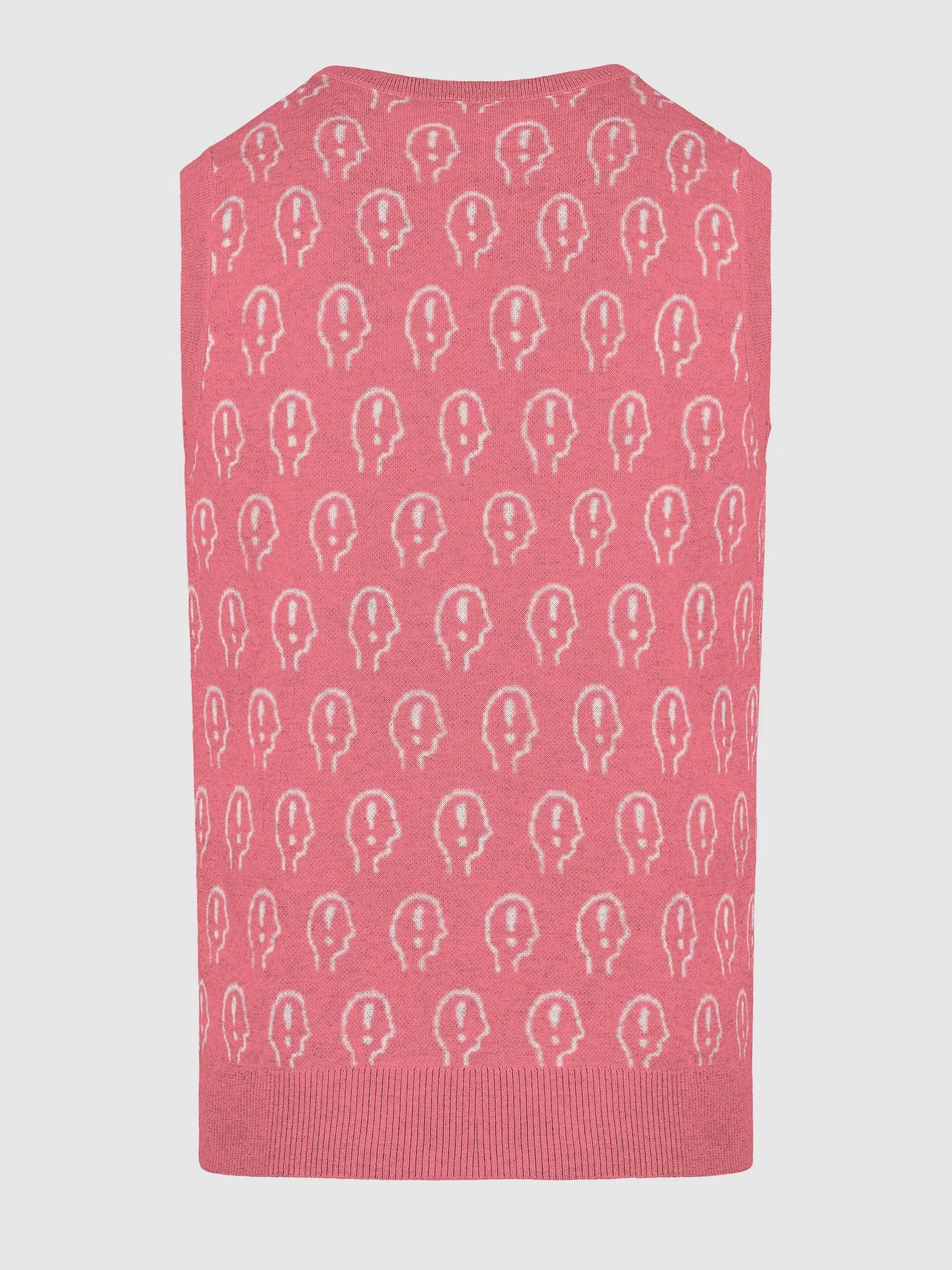 EXCLAIMING MENTALLY (duotone pink) knitwear vest product image (19)