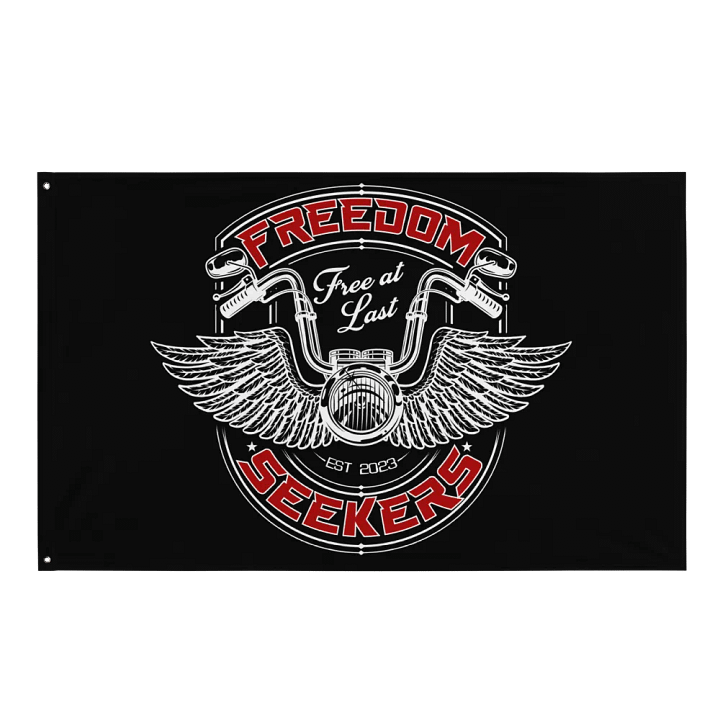 Freedom Seekers Flag Black product image (1)
