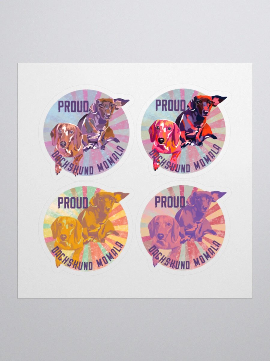 Proud Dachshund Momala Sticker Set product image (1)