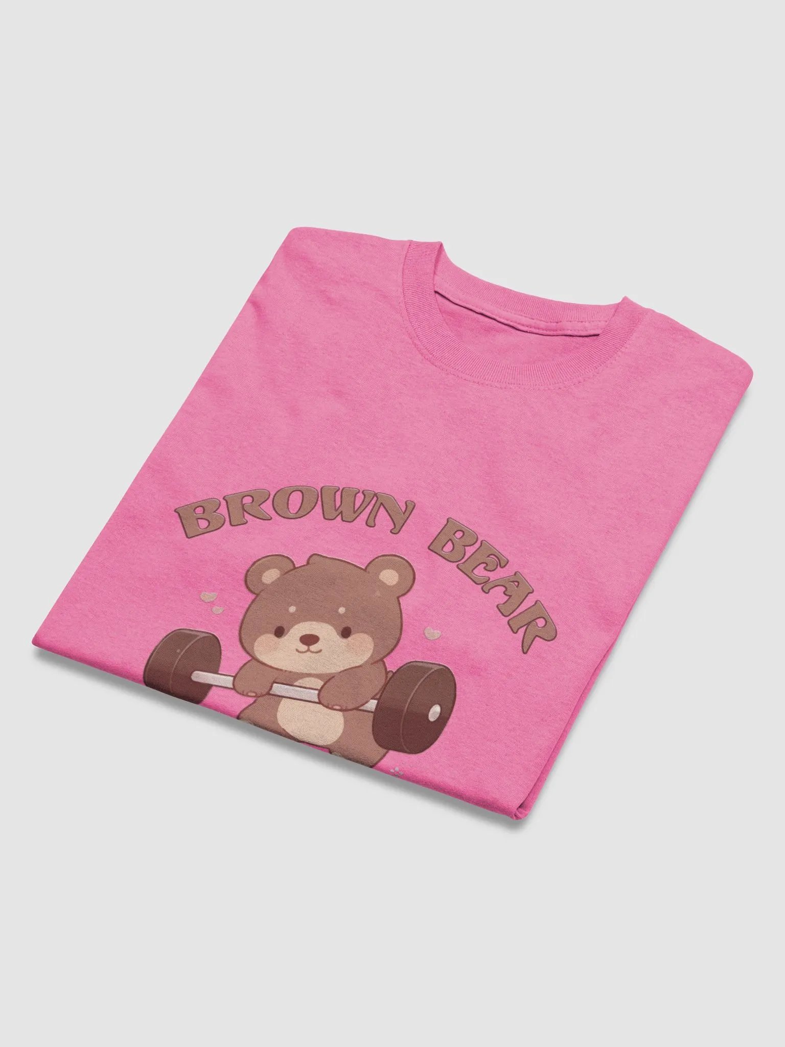 Brown Bear Gym (Cute) - Light Colored T-shirt product image (3)