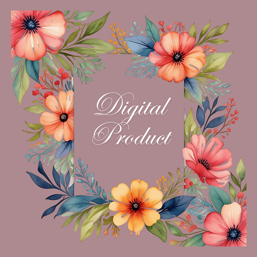Floral Frames in Watercolor Style product image (6)