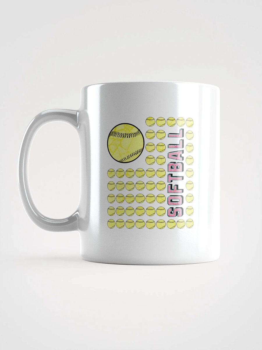 US Flag Softball Vibrant Pattern Mug product image (1)