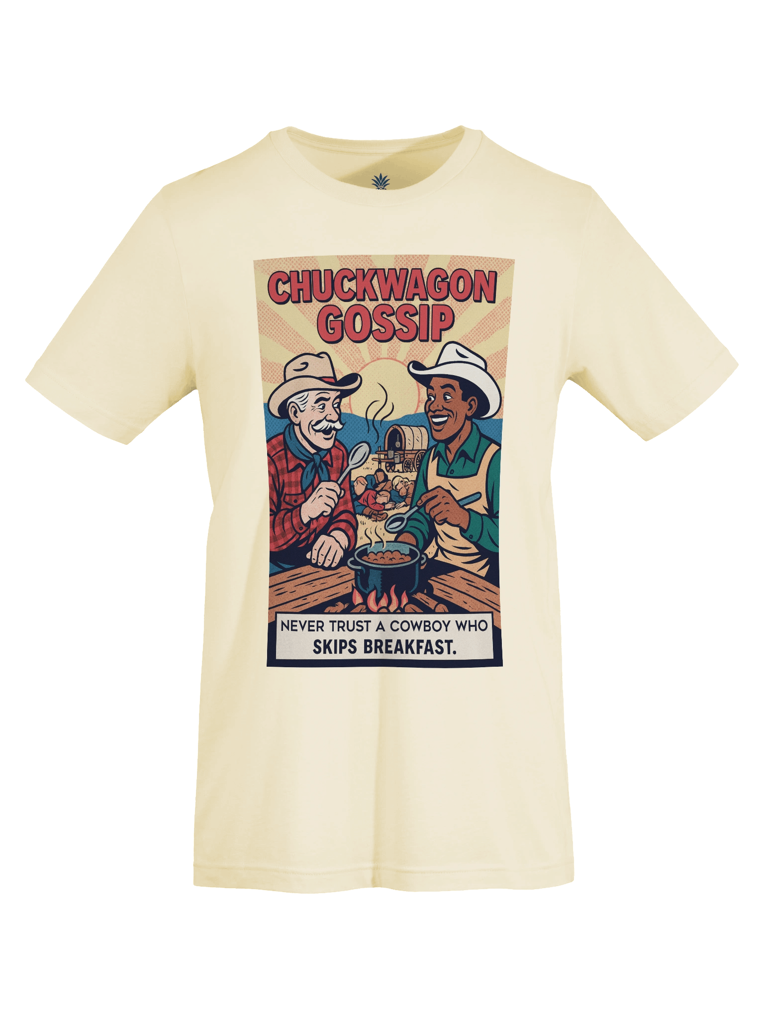 Never Trust a Cowboy Who Skips Breakfast Chuckwagon Gossip Texas Concert Tee Fit Unisex T-Shirt product image (91)