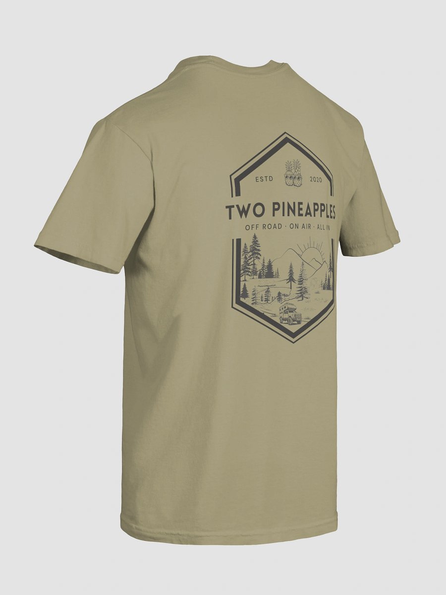 Two Pineapples Roadtrip Badge Relaxed Fit T-Shirt (Back design) product image (8)