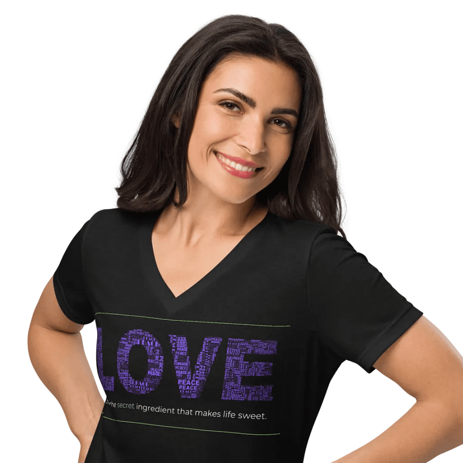 Sweet Love Relaxed V-Neck Tee product image (51)