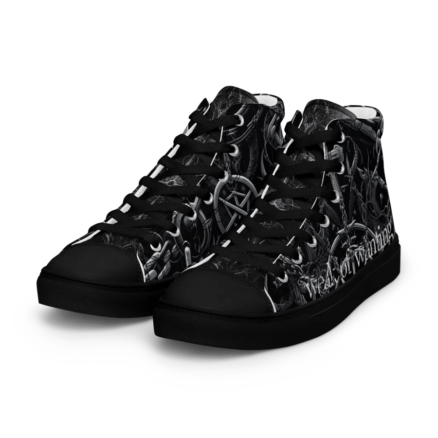 Weak Of Wanting Gothic / Metal Logo High Tops product image (5)