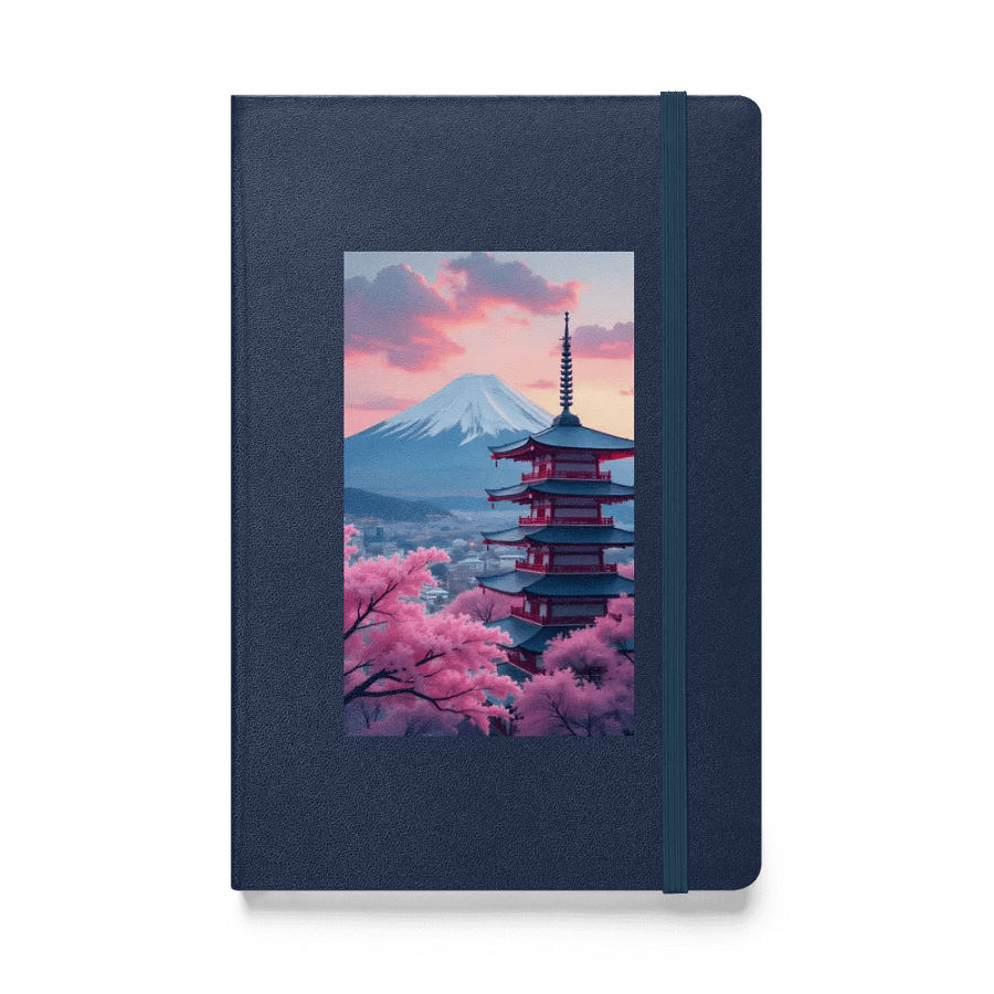 Chureito Pagoda, Fujiyoshida, Japan hardcover notebook. product image (1)