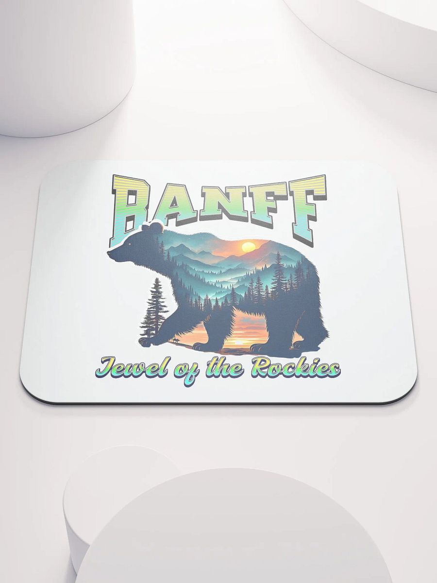 Banff Jewel Of The Rockies Bear Wilderness Mouse Pad product image (2)