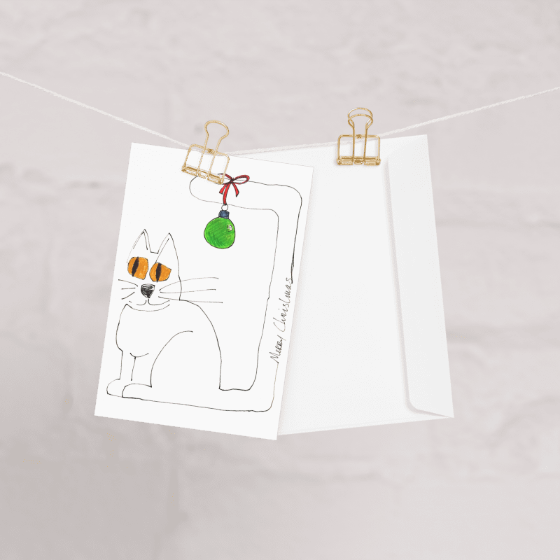 Cat and Ball Holiday Card product image (16)