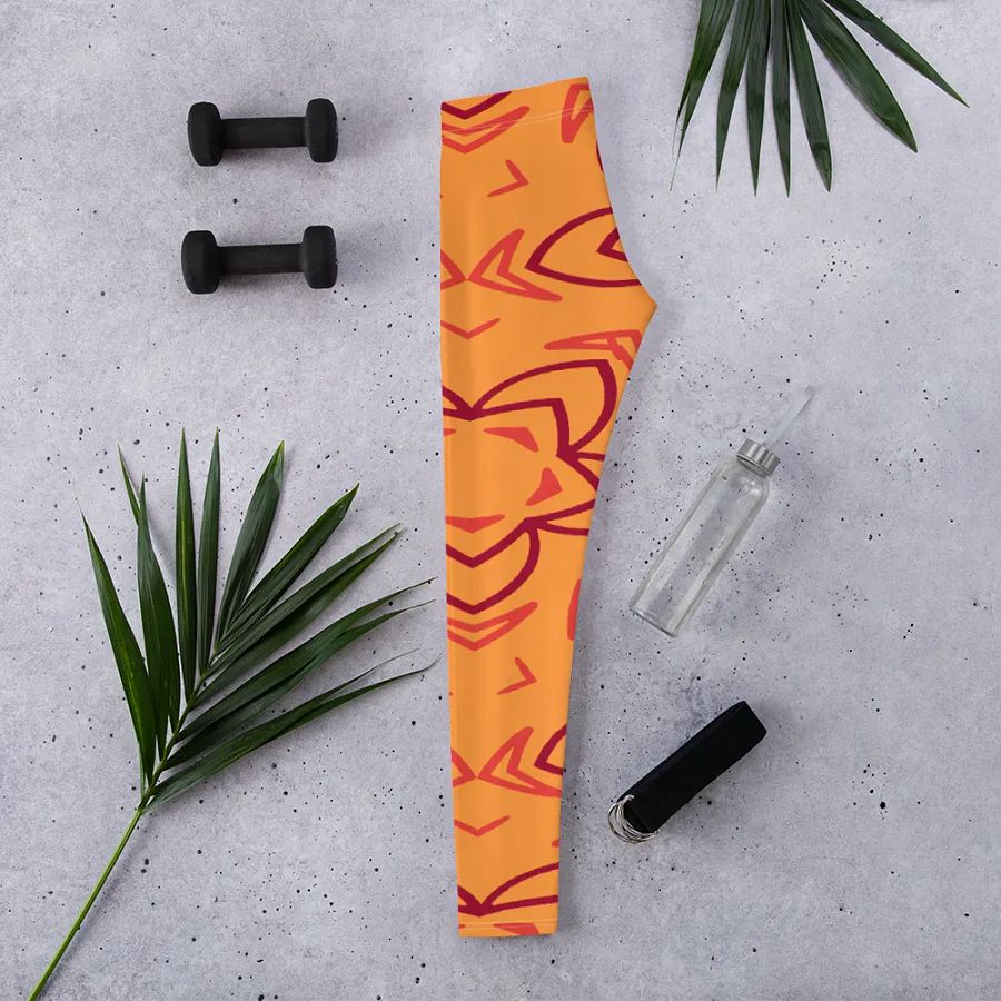Retro Floral Fusion All-Over Leggings product image (2)