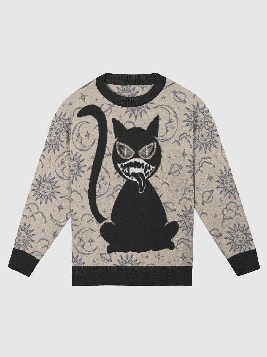 Handmade Smiley Cat Knitwear – Cozy & Cute Cat Sweater – Soft Pullover for Women | Cute & Cozy Romantic Winter Jumper product image (1)