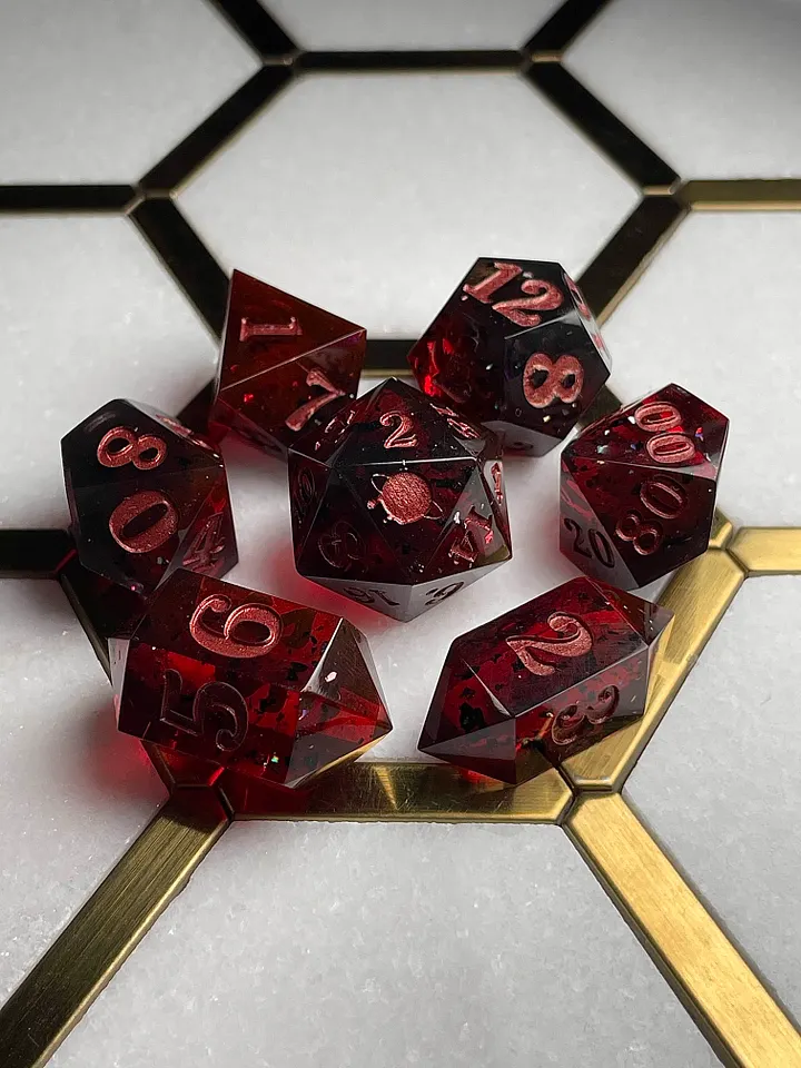 "The Omen" 7pc Dice Set product image (2)