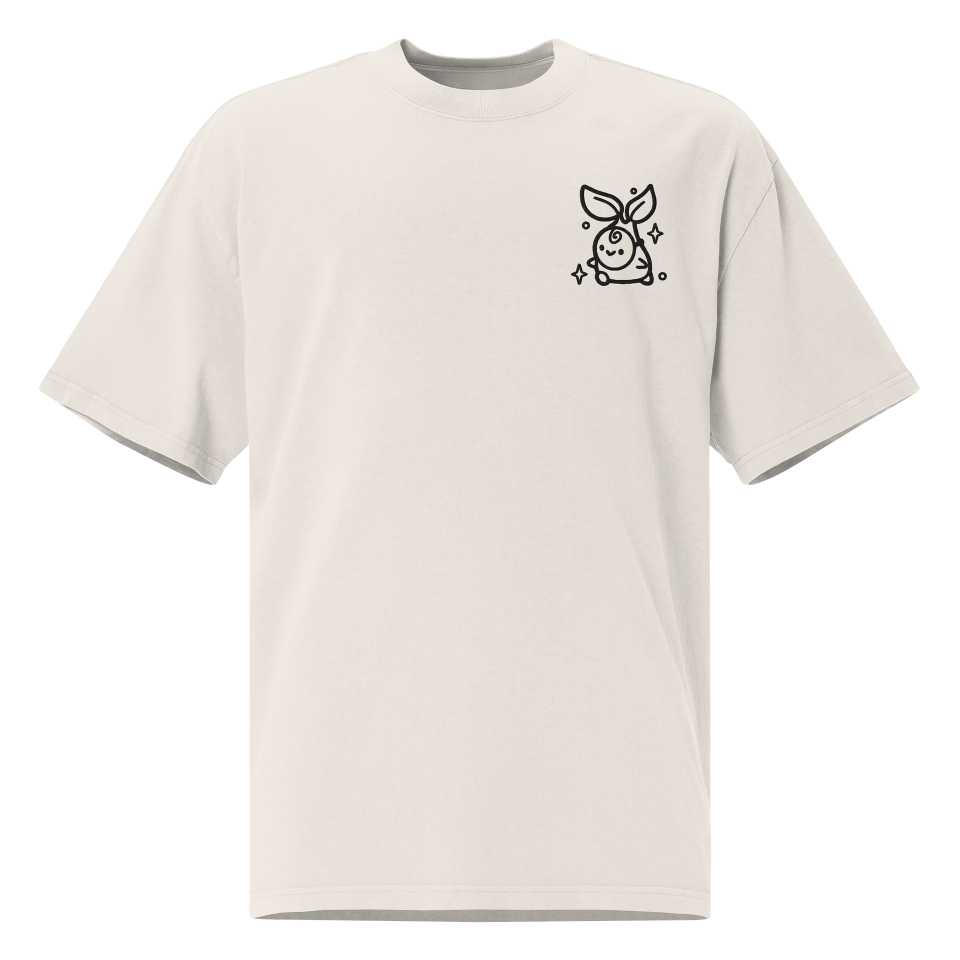 T-shirt Oversized Premium Mascotte Pouet brodé product image (3)
