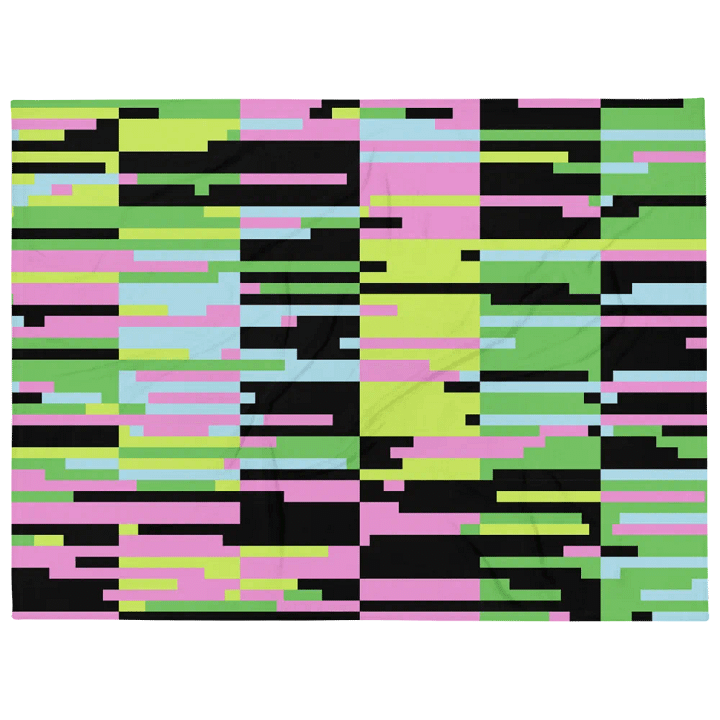 Pixelated Dreams Throw Blanket product image (1)