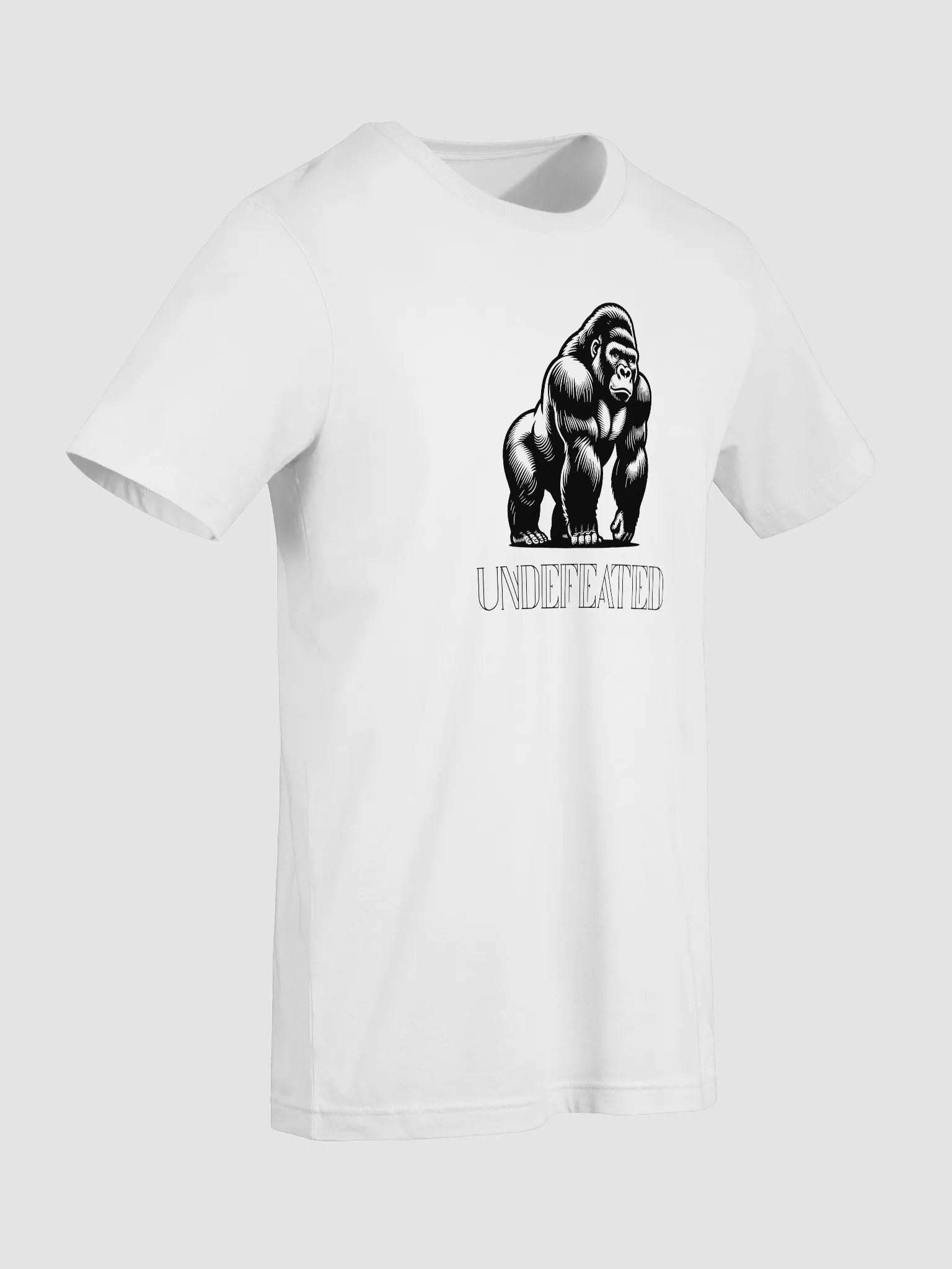 Undefeated Gorilla Tee | Bella + Canvas Unisex Shirt – Bold Power & Alpha Energy product image (78)