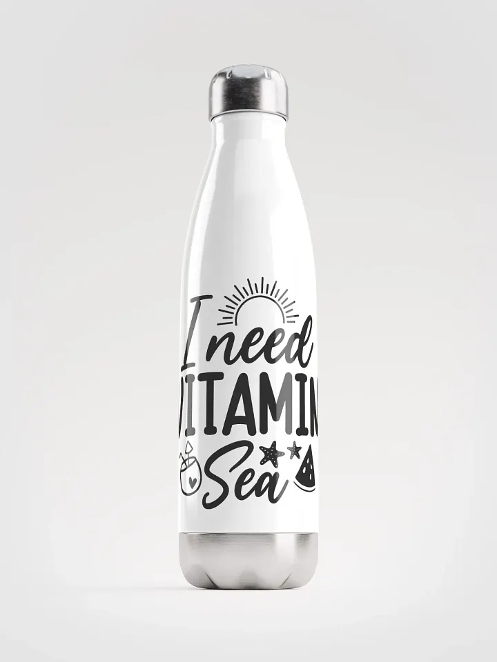 Sun-Kissed Seaside Stainless Steel Water Bottle product image (1)