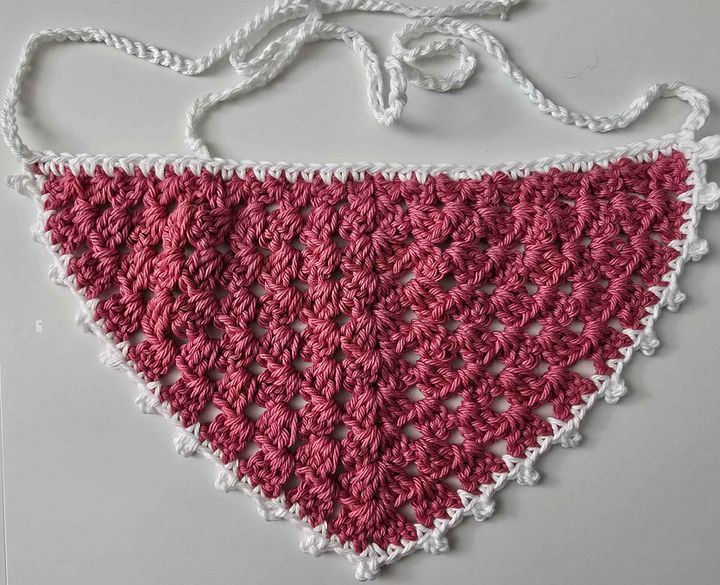 Too Pink and White Granny Pico Bandana product image (1)