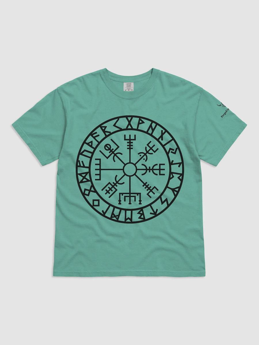 “Path of the Warrior” Vegvisir Rune T-Shirt – Forged In Valhalla Edition product image (18)