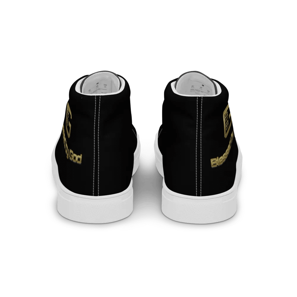 Blessed by God Black High Tops V2 product image (2)