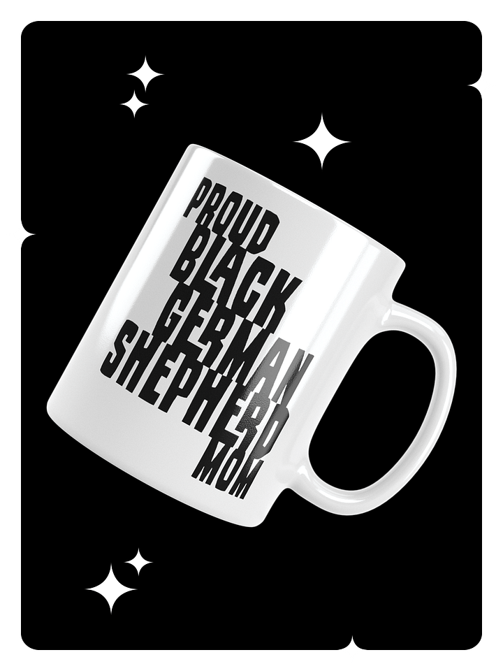 Proud Black German Shepherd Mom Small Mug product image (1)