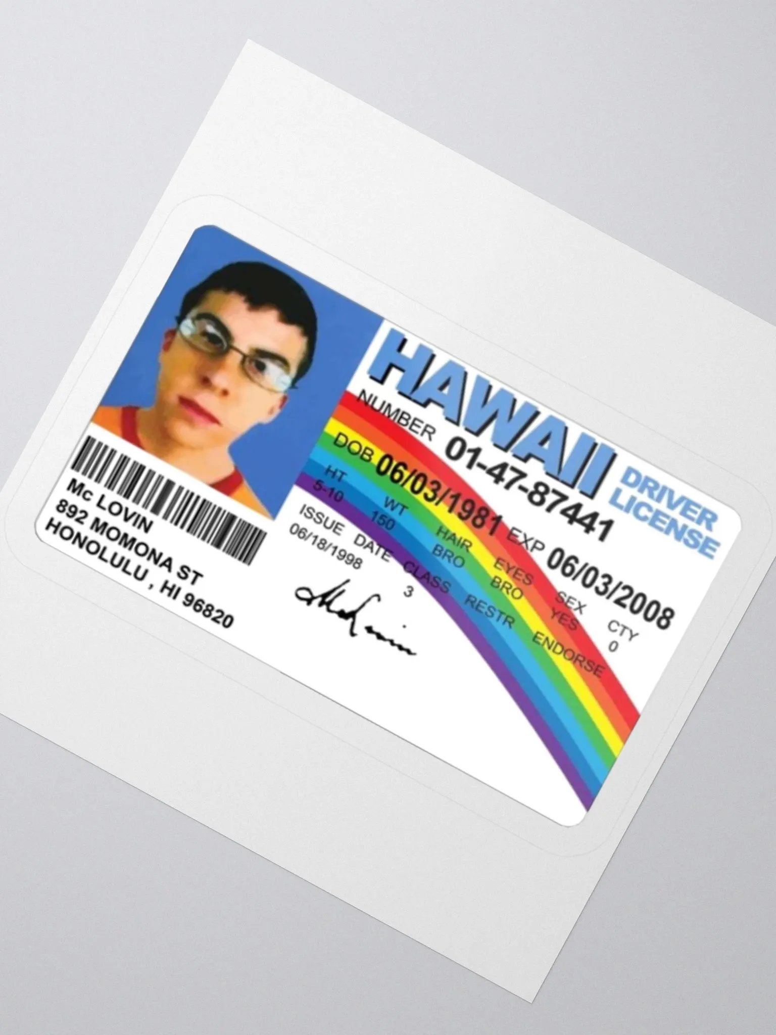 SuperbadMcLovin ID Slap Sticker product image (2)