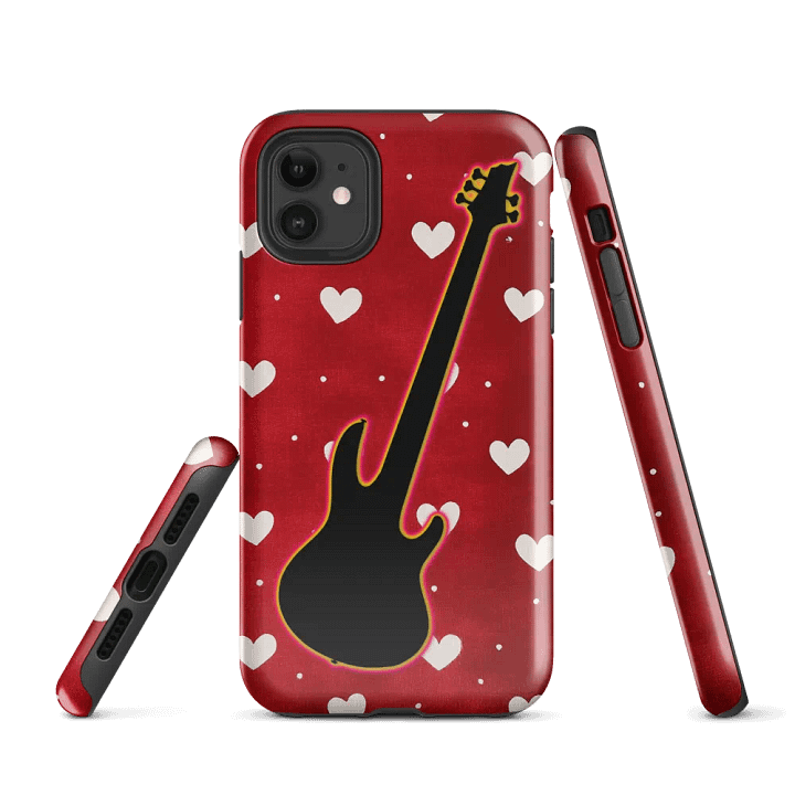 iPhone Bass Case - Red and White Hearts Variant product image (1)