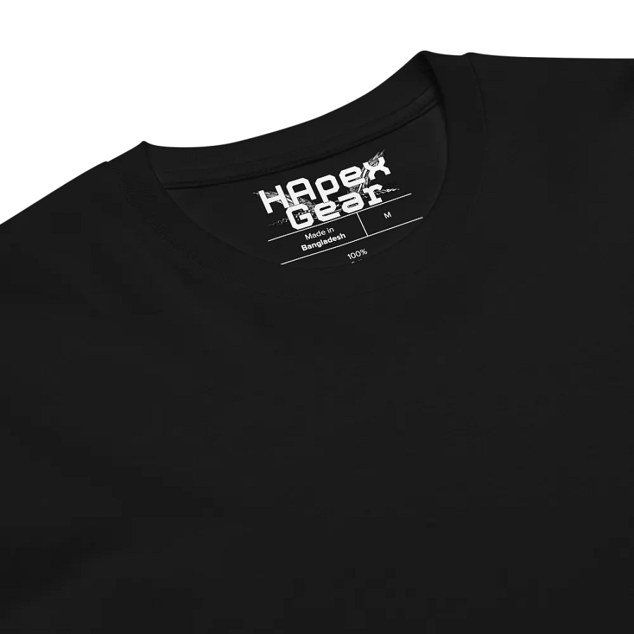 Unisex Premium T-Shirt - Print Embroidered - White HApex Gear Black Logo product image (7)