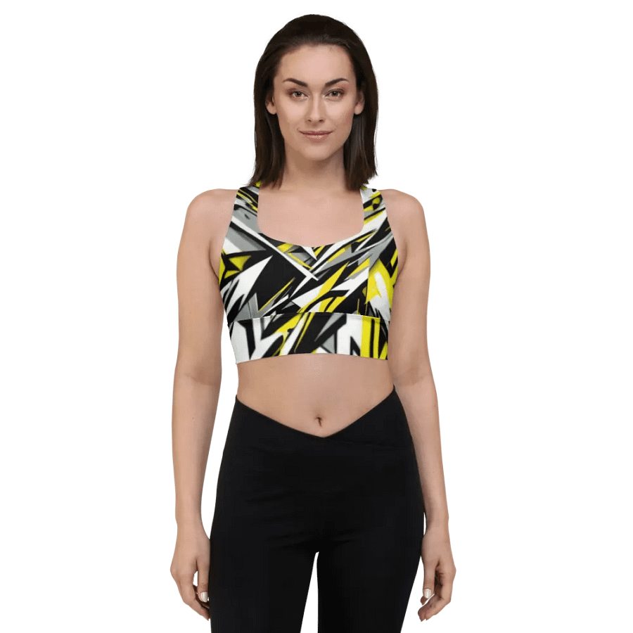 Energize Geometric Designed Sports Bra product image (5)