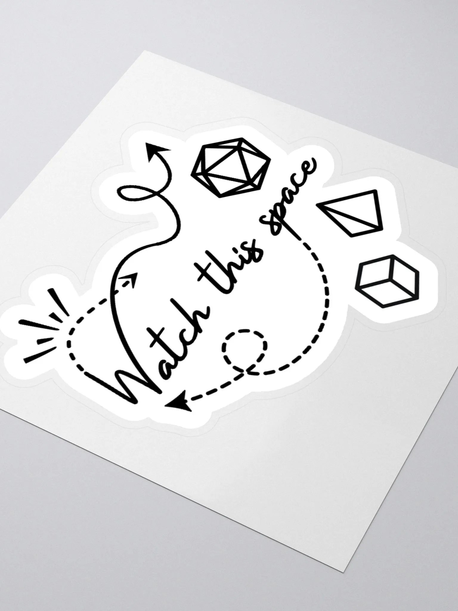 Watch This Space Kiss Cut Stickers product image (3)