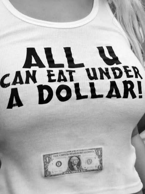 all you can eat under a dollar : Women's Racerback Tank product image (2)