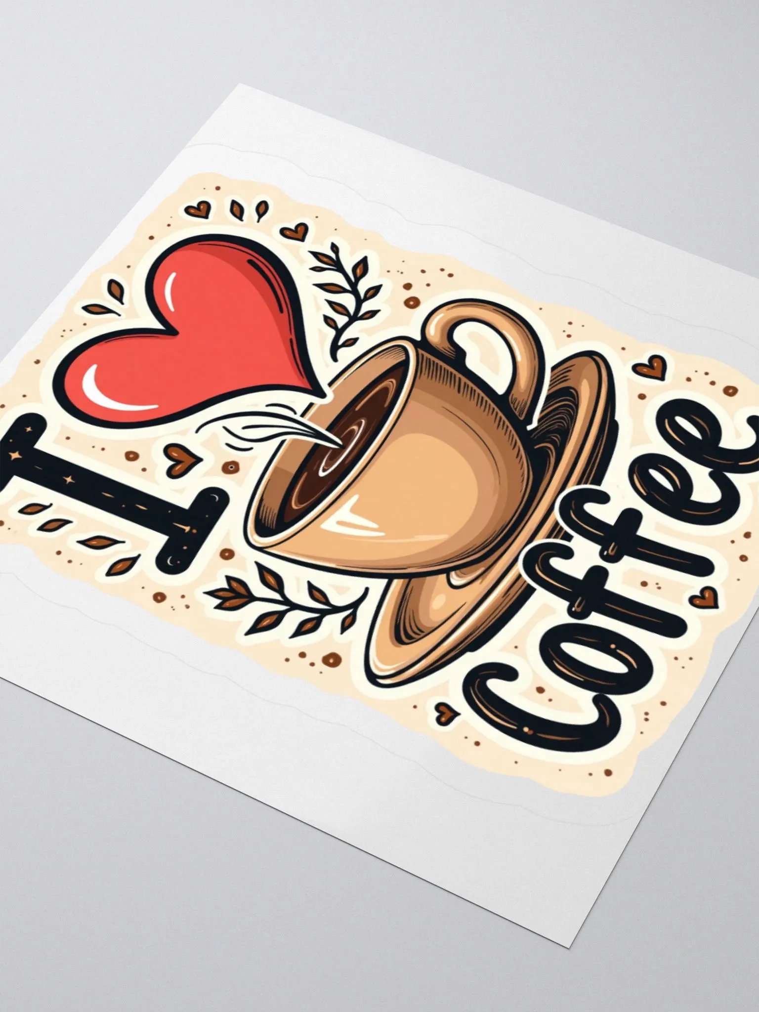 I Heart Coffee Sticker Set product image (7)