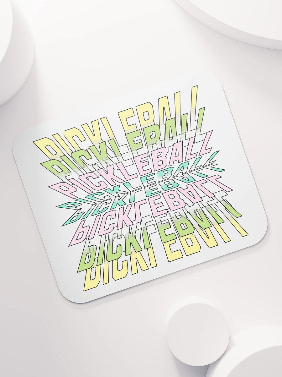 Pickleball Stacked Reflective Mirage Mouse Pad product image (7)
