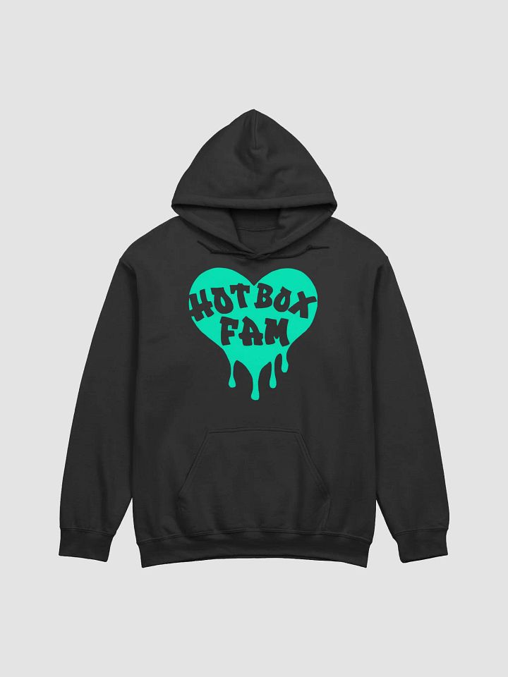 UNISEX HOT BOX FAM TRANSPARENT SEAFOAM GREEN LOGO HOODIE product image (1)